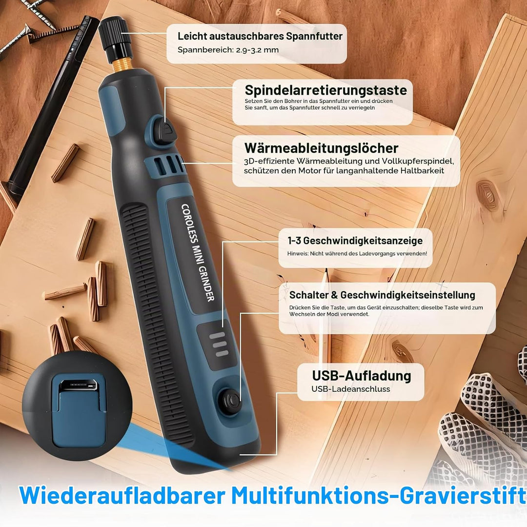 Multifunktionswerkzeug Akku Rotationswerkzeuge Multifunktionswerkzeuge Polierwerkzeug, Gravierstift