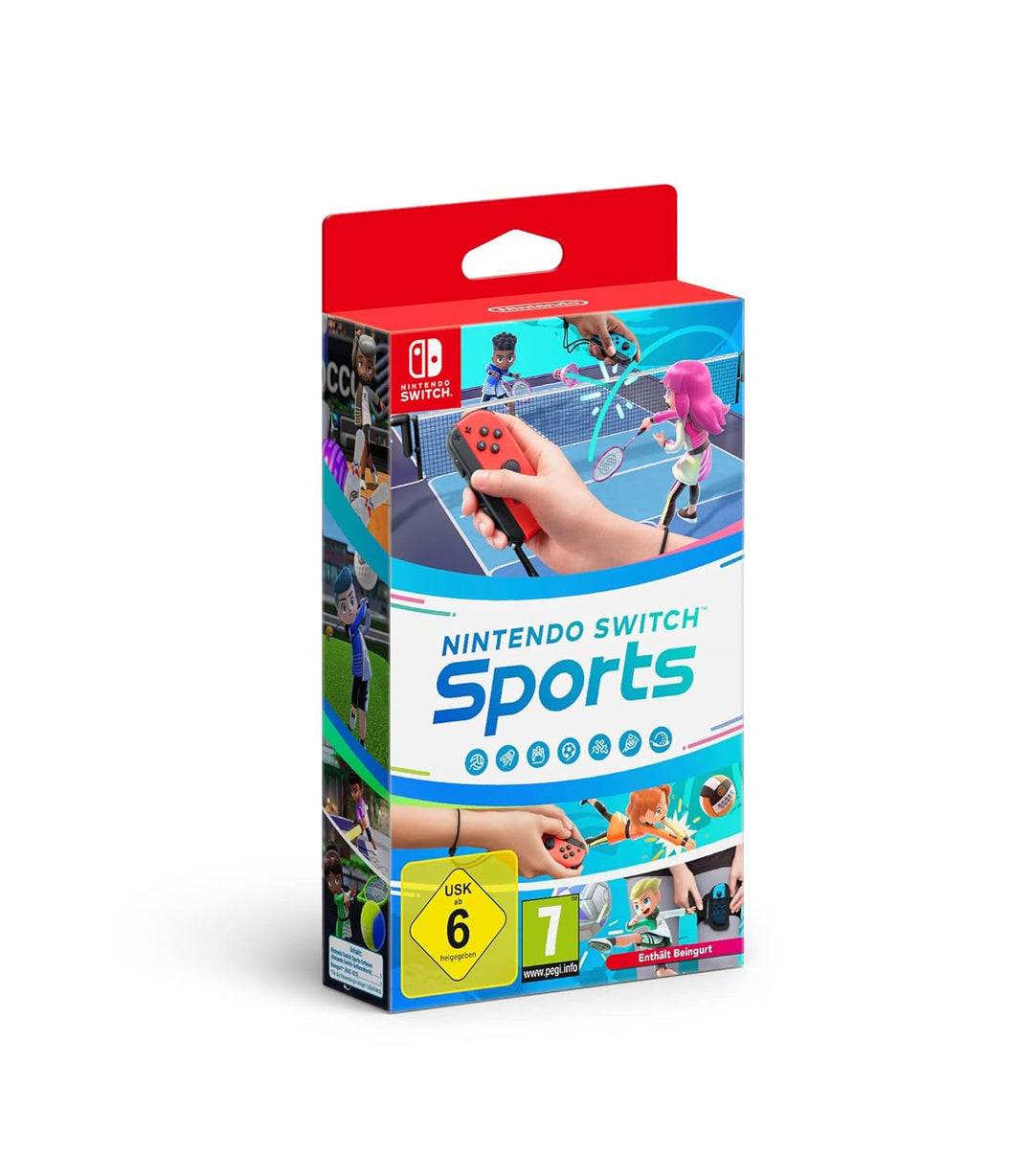 Joy-Con 2er-Set Neon-Grün/Neon-Pink + Nintendo Switch Sports (inkl. Beingurt) - [Nintendo Switch], N