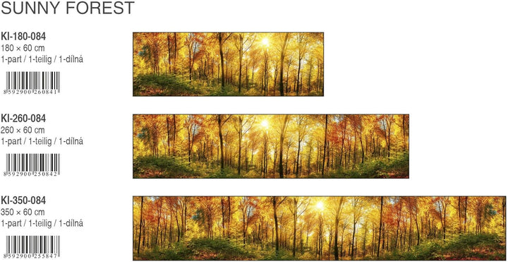 DIMEX Küchenrückwand Folie selbstklebend SONNIGER Wald | Klebefolie - Dekofolie - Spritzschutz für K