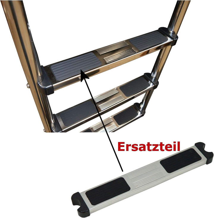 SPIRATO Ersatz Stufe für Edelstahl Schwimmbadleiter