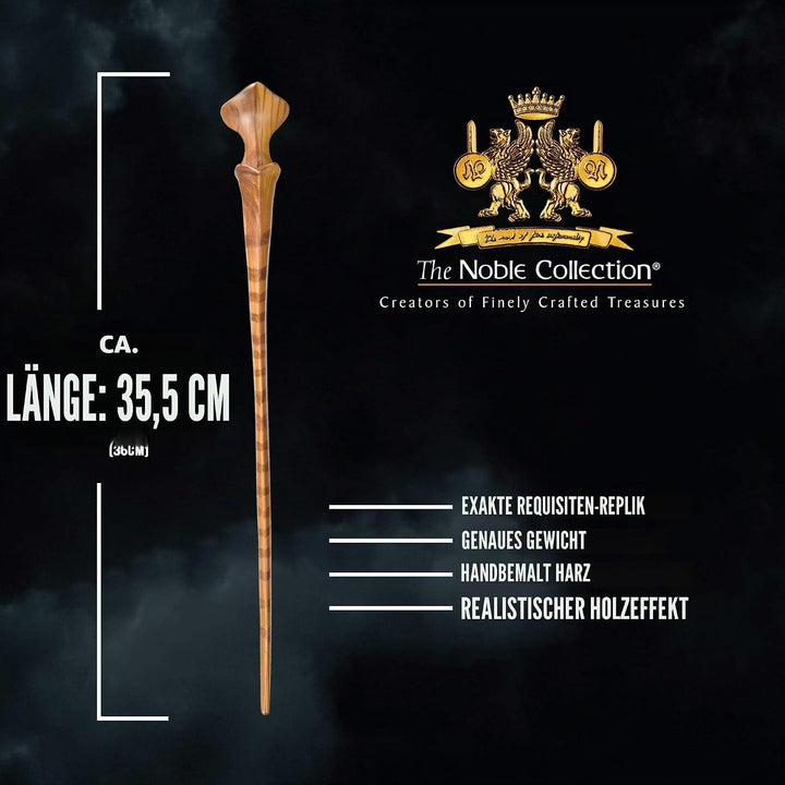 The Noble Collection - Nymphadora Tonks Character Wand - 14.9in (38cm) Harry Potter Wand With Metal