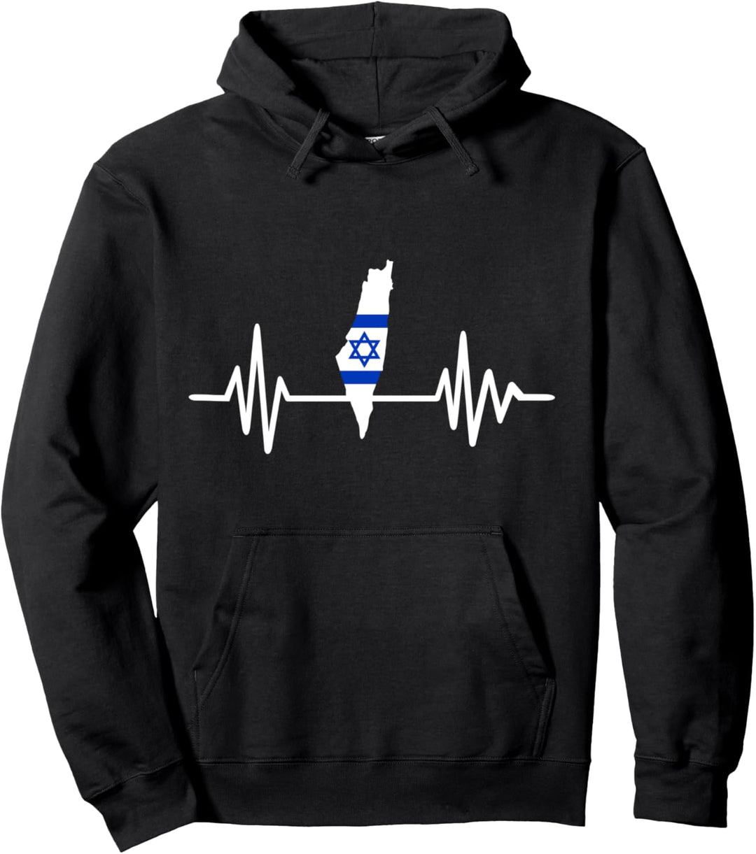 Israel Herzschlag Pullover Hoodie