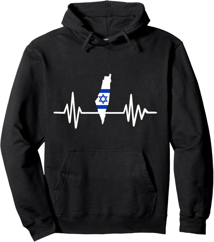 Israel Herzschlag Pullover Hoodie