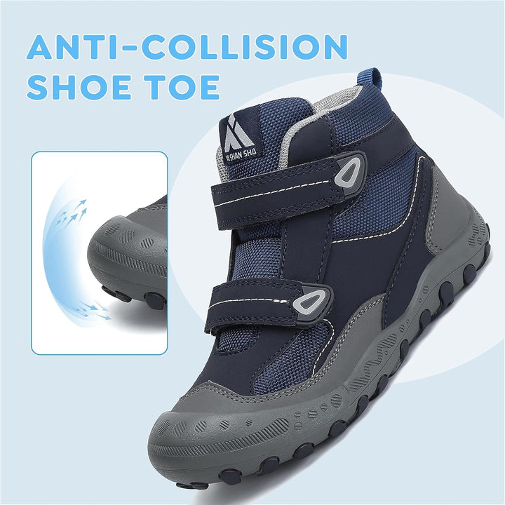 Mishansha Kinder Wanderschuhe rutschfest Leicht Trekking Wanderstiefel für Jungen Mädchen Gr.24-38 2