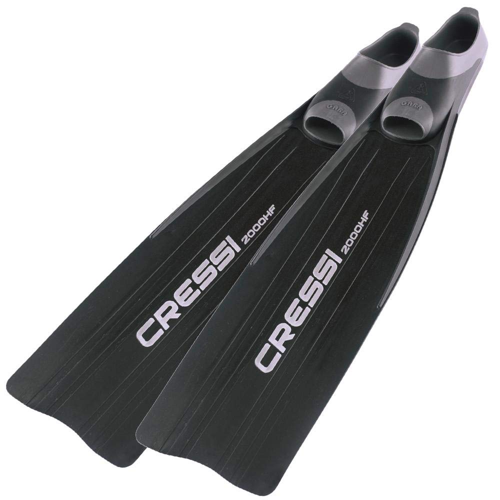 Cressi Gara - Lange Flossen für Apnoe / Freitauchen - High Performance 2000 HF Nero 40/41, 2000 HF N