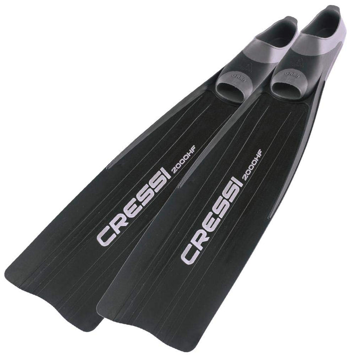 Cressi Gara - Lange Flossen für Apnoe / Freitauchen - High Performance 2000 HF Nero 40/41, 2000 HF N