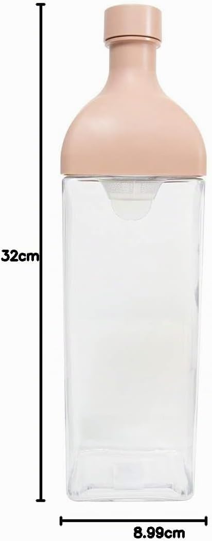 Hario KAB-120-SPR Cold Brew Tea Bottle Ka-Ku, plastik, Smoky Pink 1200ml Smoky Pink, 1200ml Smoky Pi