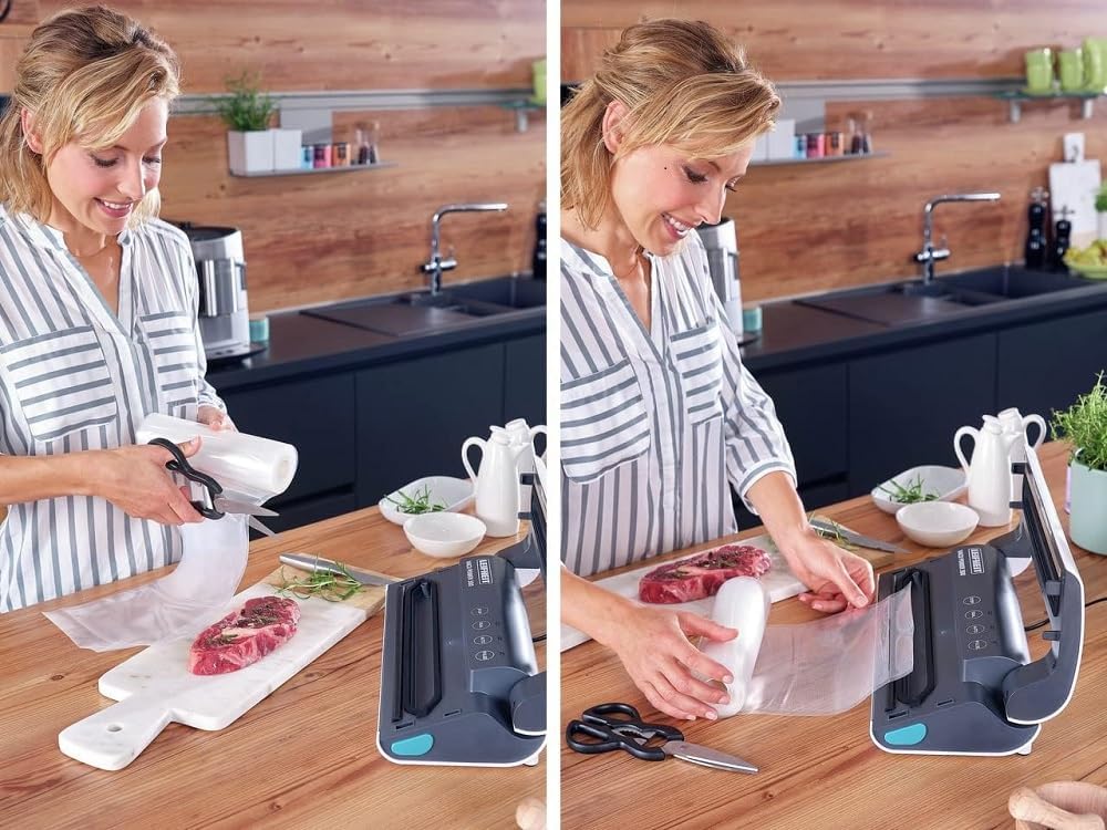 Leifheit Vakuumiergerät Vacu Power 300, Vakuumierer zum Konservieren, Lebensmittel bleiben 8x länger