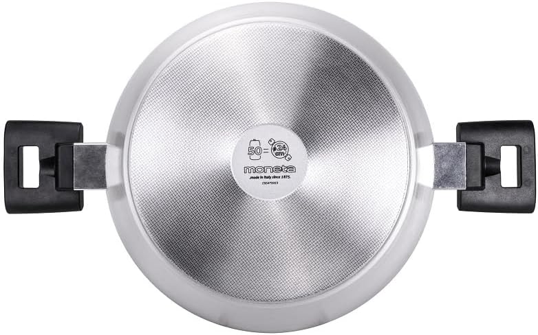Moneta Innova Kochtopf 2 m, 24 cm, natürliche Beschichtung FineGres (NO PFAS), auch für Induktion, 1