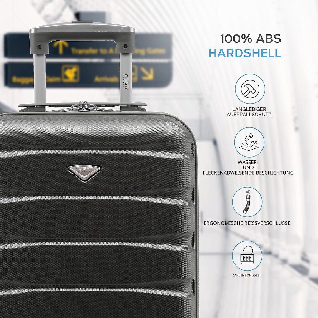 Flight Knight Handgepack Trolley Koffer Kompatibel Mit Air Berlin, Lufthansa, Eurowings, easyJet, Ry