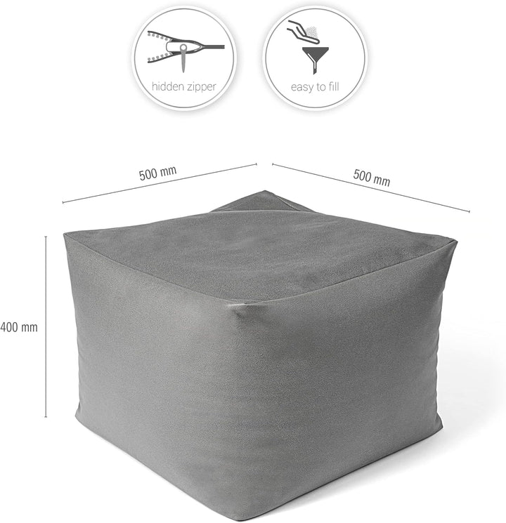 Paco Home Indoor Sitzsack Sessel Wohnzimmer Sitzkissen Hocker Sitzhocker Bodenkissen Fusshocker Pouf