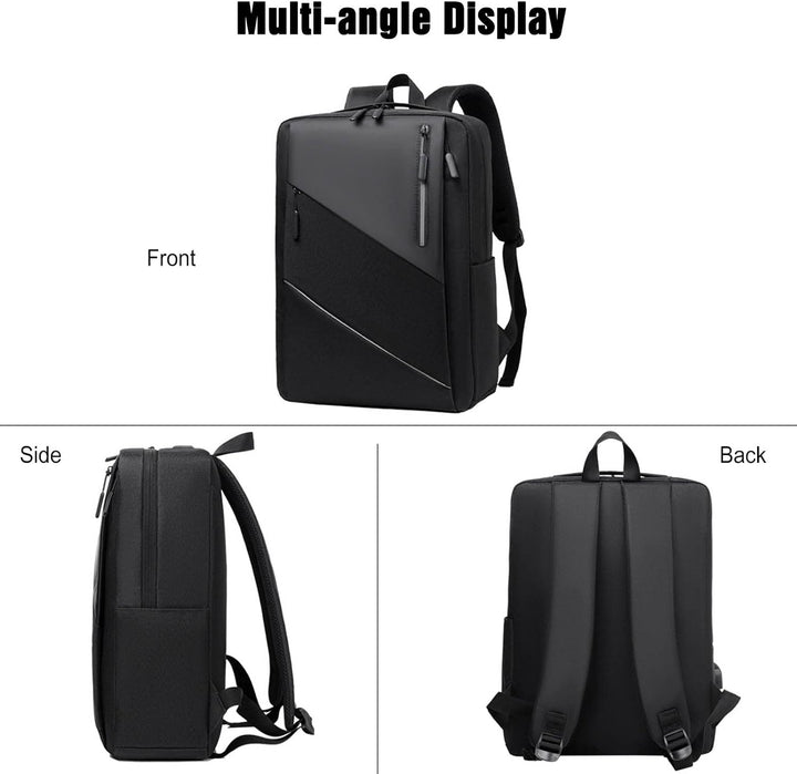 FANDARE Slim Laptop Rucksack Schulrucksack Herren Damen Tagesrucksack Mehrfarbiges Spleissen Daypack