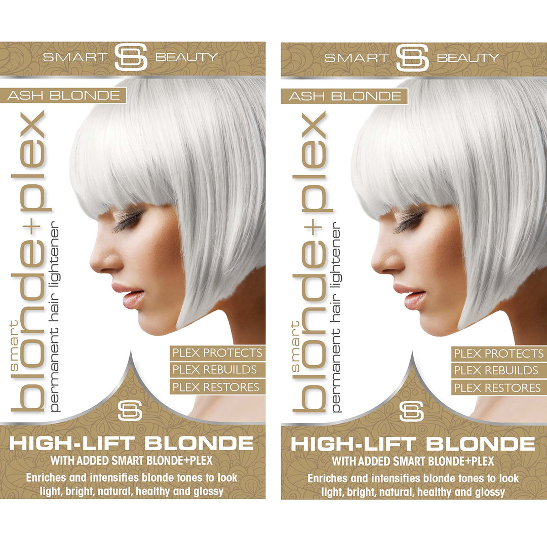 Aschblondes Haarfärbemittel mit Plex Haarpflege Conditioner, permanente Haarfarbe mit einer kühlen b