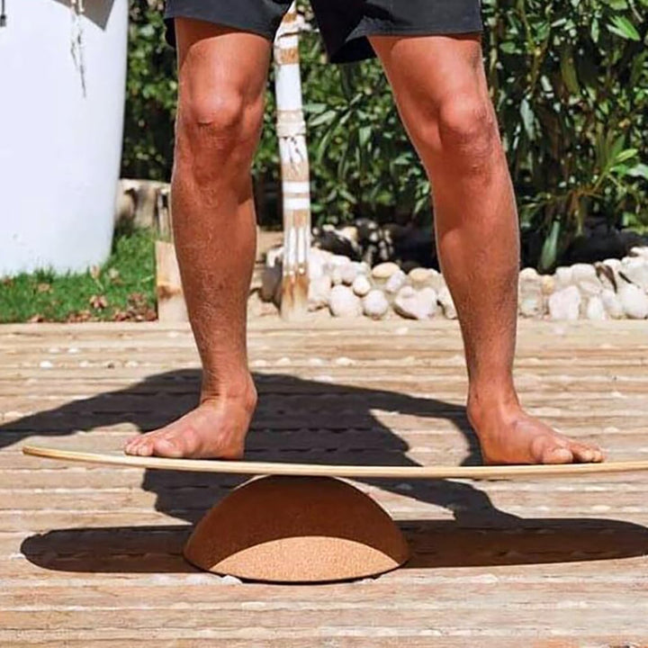 Balance Board Kork Halbkugel, Gleichgewichts Trainer für Kinder und Erwachsene, Balance-Trainingshal