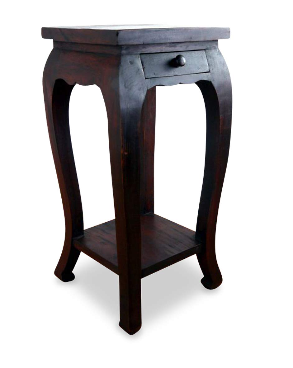 livasia Opiumtisch, extrahoch mit Schublade, asiatischer Massivholztisch der Marke Asia Wohnstudio,