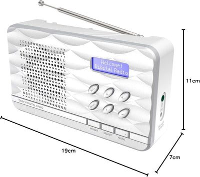 Soundmaster DAB500SI tragbares Personenradio (Persönlich, digital, AM, DAB+, FM, PLL, 1 W, 3,5 mm) s