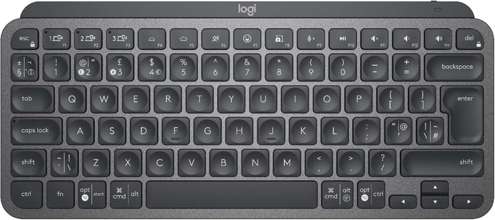 Logitech MXKeysMinimalist Wireless Illuminated KB Tastatur UK Single, Single