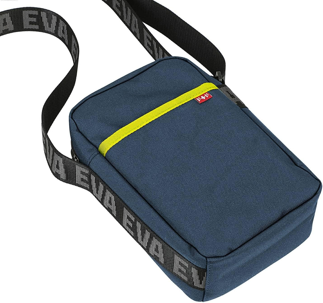FIREFIRST x RADIO EVA - Evangelion Mini Shoulder Bags Schule Schultertaschen Blau W15×H23×D8（cm）, Bl