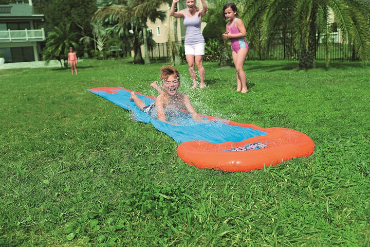 Bestway H2oGo Wasserrutsche Single, 549 cm, Mehrfarbig Single Lane No Ramp, Single Lane No Ramp