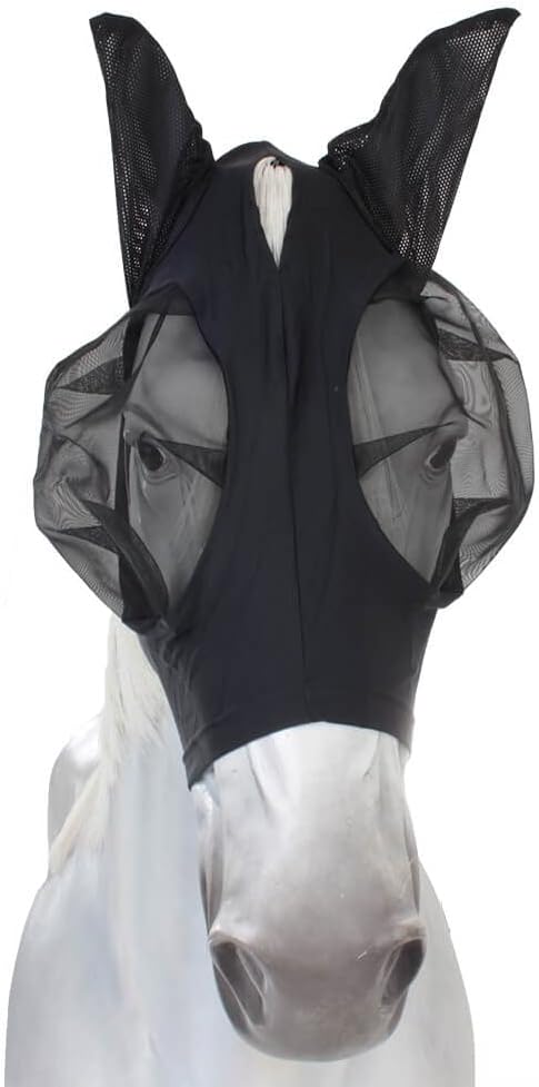 Busse Fliegenmaske Twin Fit Flexi in schwarz