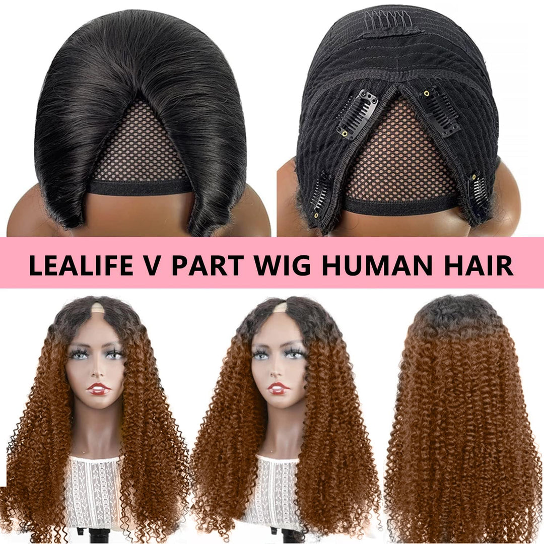 Hight Light V Part Wig Human Hair for Women 10A Upgraded U part Wig Human Hair Beginner Friendly 150
