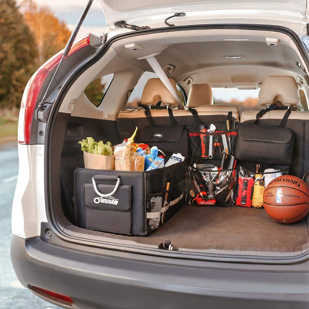 Oasser Kofferraum Organizer Auto mit wasserdichten Taschen, Schwarz