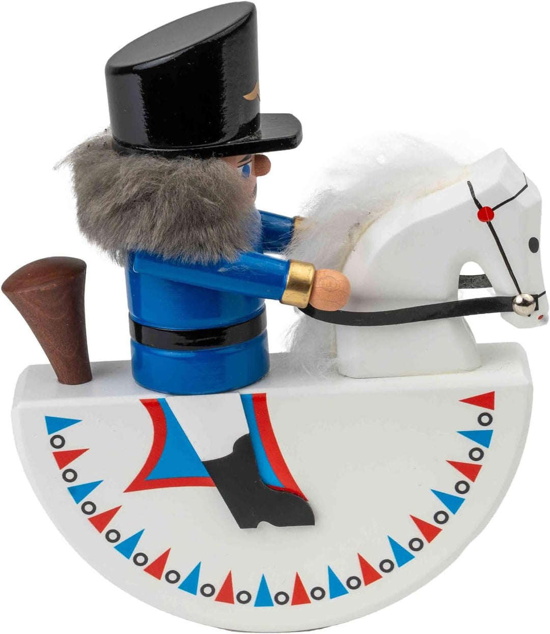 Jan Legler | Reiterlein | erzgebirgische Volkskunst | Made in Germany (Nussknacker Husar blau 15 cm)