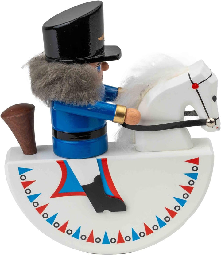 Jan Legler | Reiterlein | erzgebirgische Volkskunst | Made in Germany (Nussknacker Husar blau 15 cm)