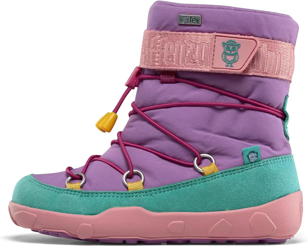 Affenzahn Schneestiefel Vegan Snowy wasserdicht, warm gefüttert, vegan, zum Reinschlüpfen, Grösse 21