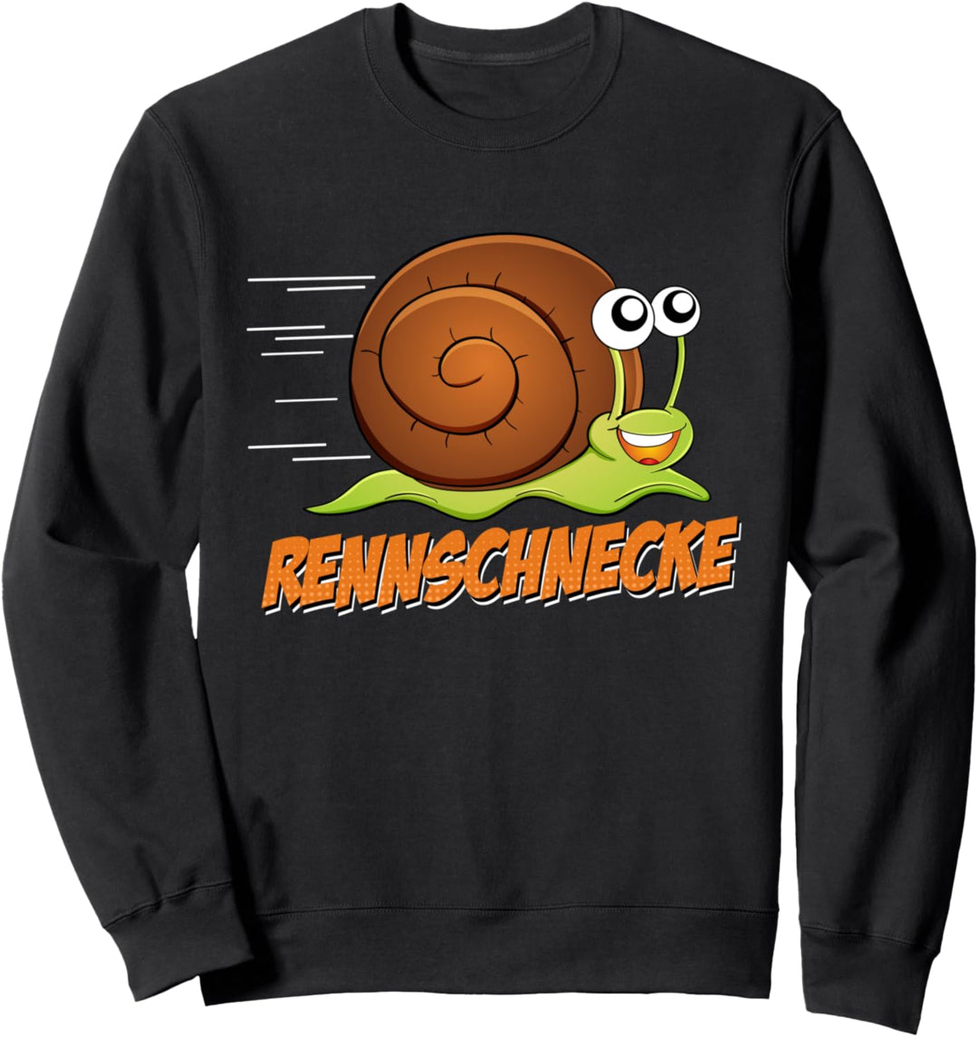 Marathon Halbmarathon Geschenk Rennschnecke Laufen Running Sweatshirt