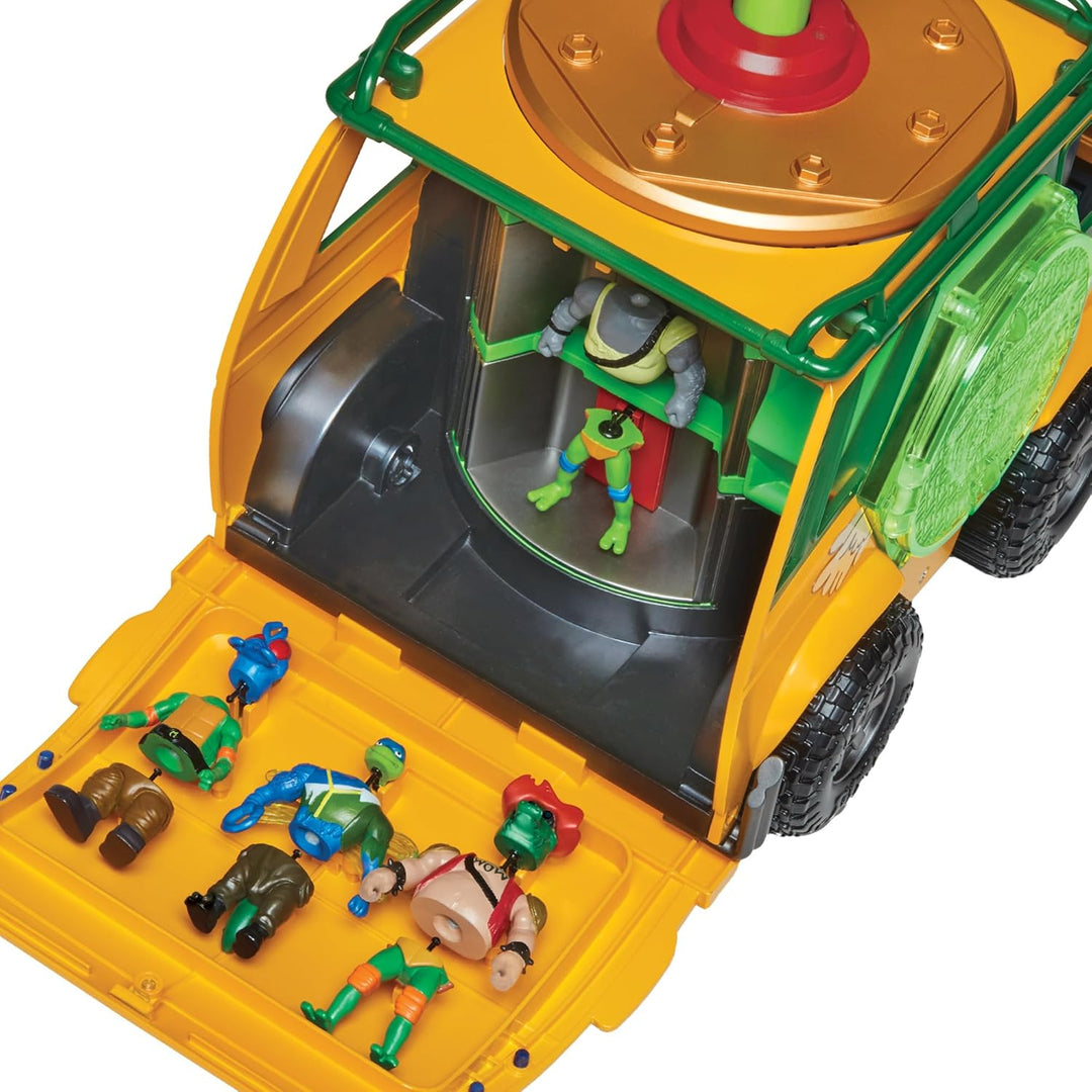 Ninja Turtles – Mutationsstation, Set mit 1 Van und 6 Figuren, Mix & Match, für Kinder ab 4 Jahren,