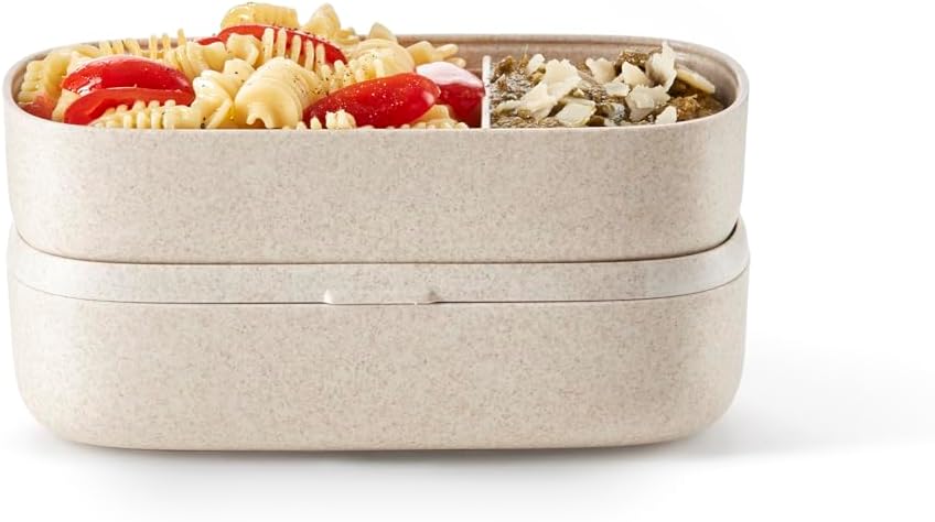 Lékué To Go Vorratsdose Beige 500 ml Doppelt, Doppelt