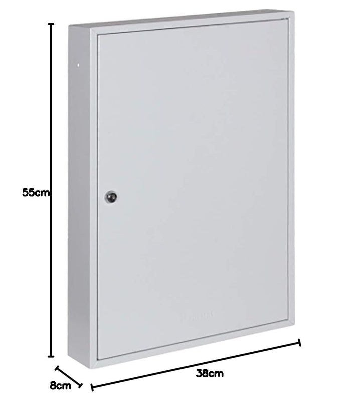 Schlüsselschrank mit 100 Haken , 550x380x80mm , Schlüsselkasten für 100 Schlüssel