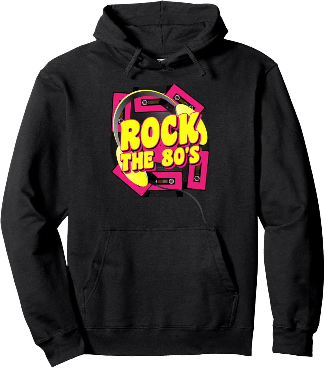 Rocke die 80er Pullover Hoodie