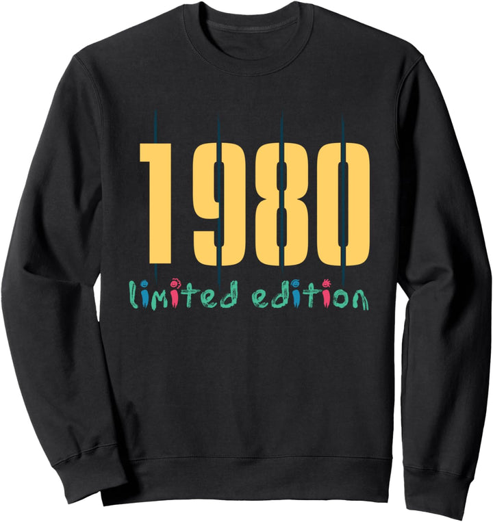 44. Geburtstag Mann Frau 44 Jahre 1980 Deko Lustig Geschenk Sweatshirt