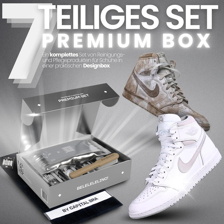 cleangang Premium Schuhputzset Reinigungsset Imprägnierspray Schuhe – Universelles Schuhpflegeset 7