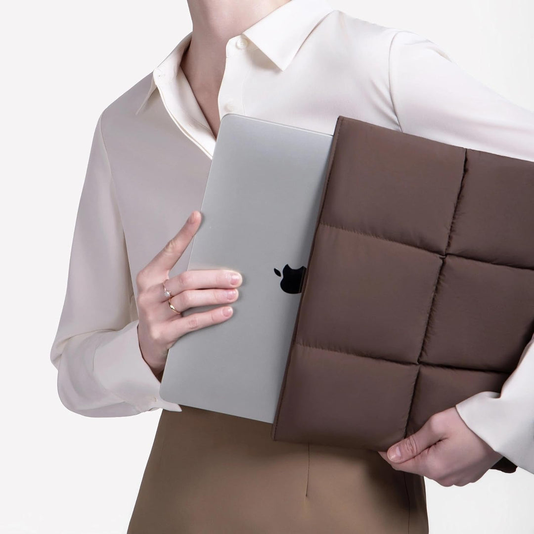Comfyable Puffy Laptop-Hülle, 33 cm (14 Zoll), gesteppte Puffer-Laptop-Tragetasche, Kissenhülle, kom
