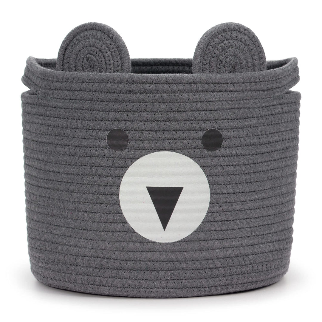 Aufbewahrungskorb Kinder aus Baumwolle für Spielzeug und Wäsche, Wäschekorb und Spielzeugkorb in ein