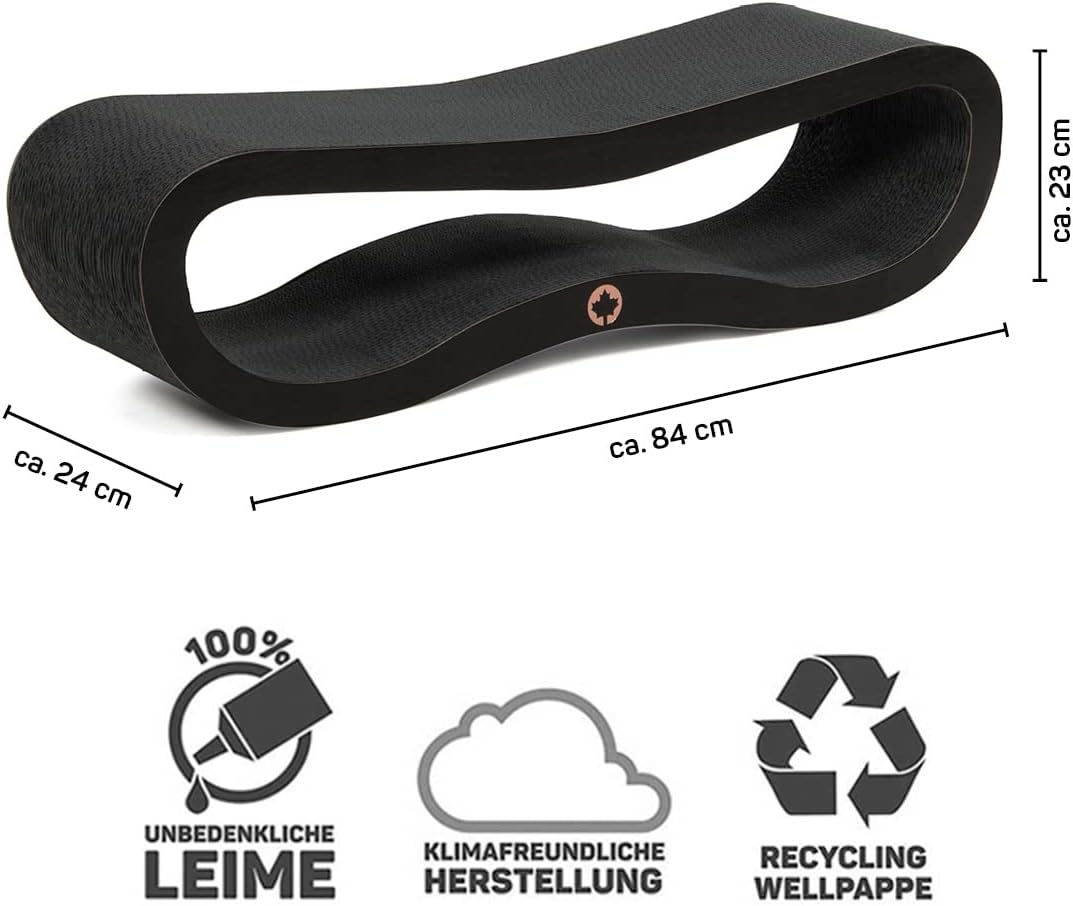 CanadianCat Company | Kratzbrett Set - Orbit+Satellite 2.0 - Black Edition - gemasert - Katzenmöbel