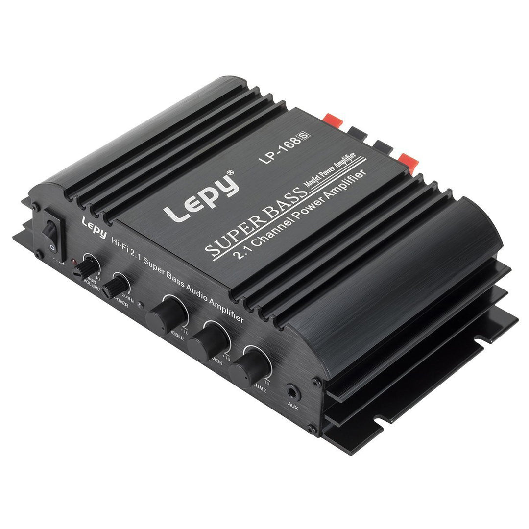 DollaTek LEPY LP-168S 2.1CH Super Bass HI-FI Audio Stereo Endstufe AMP für Auto Motorrad Home Audio