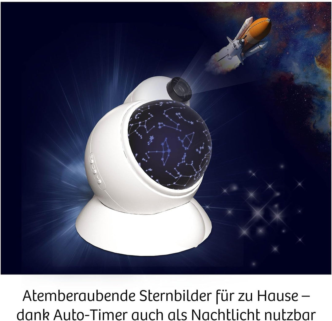 KOSMOS 676902 Zimmer Planetarium Projektor mit 2 auswechselbaren Sternkarten, spannende Infos zum St