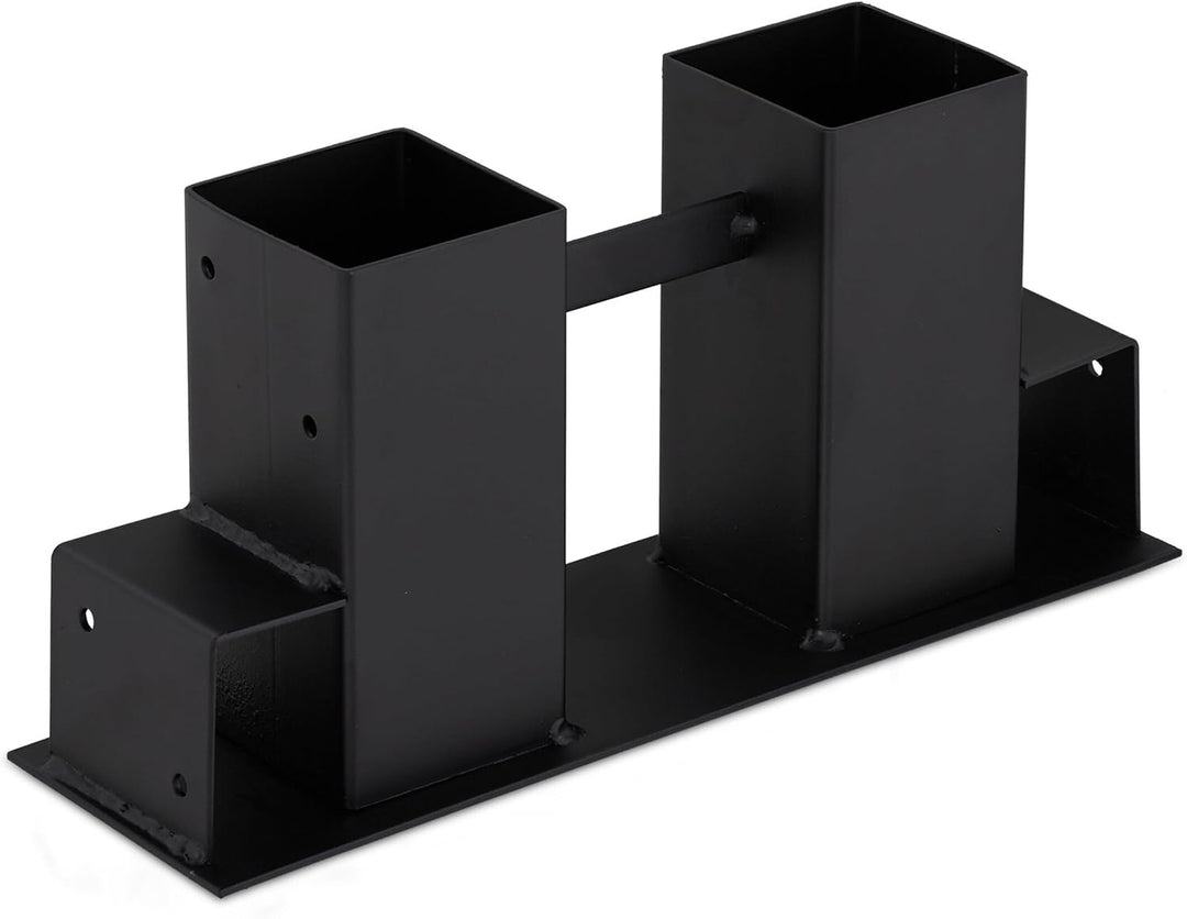Relaxdays Holzstapelhilfe 4er Set, für Feuerholz, Kaminholzregal selber bauen, Brennholzstapelhalter