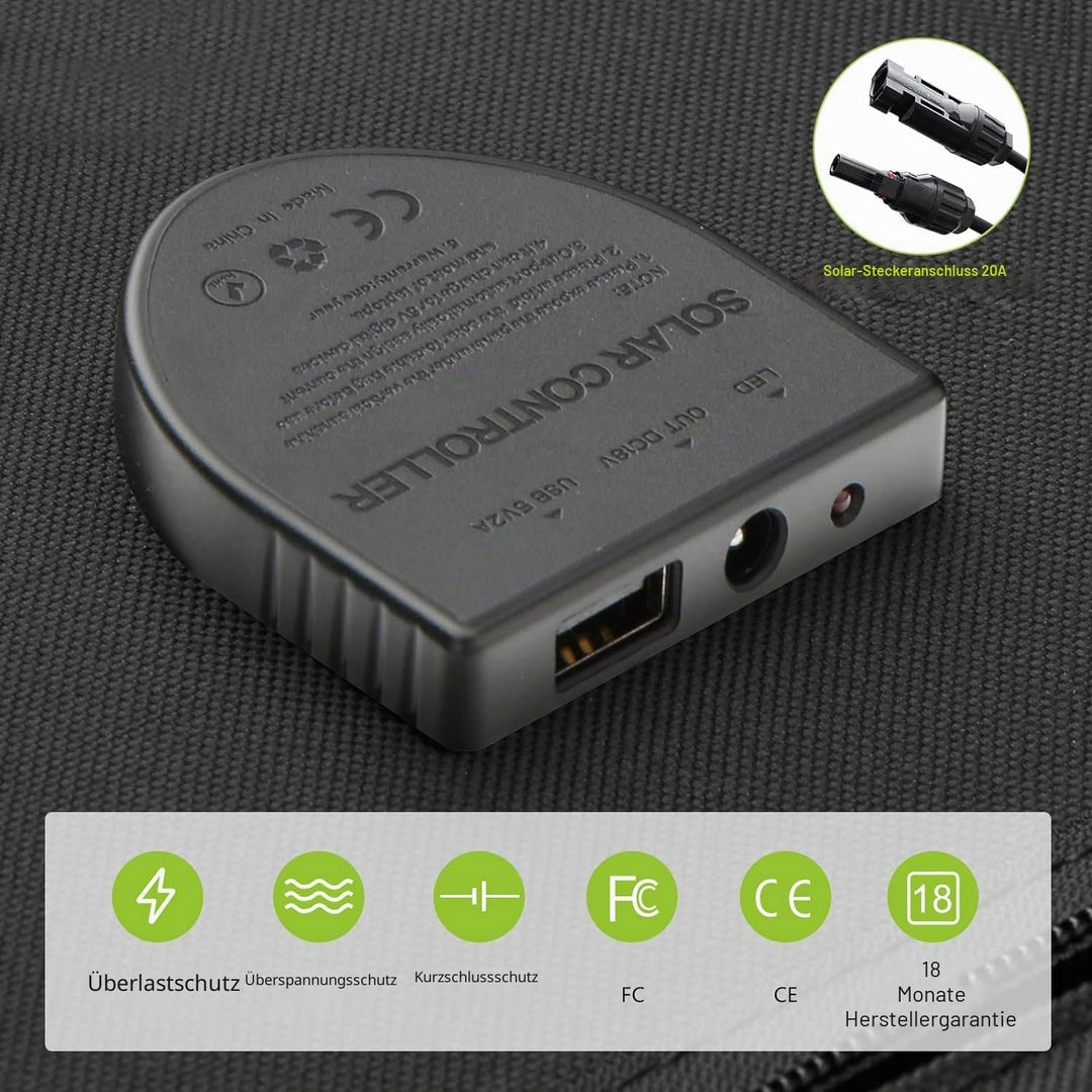ALLPOWERS Faltbares Solarpanel 140W SP029, Tragbares Solarmodul, Solar Panel, IP67 Wasserdichtes & L