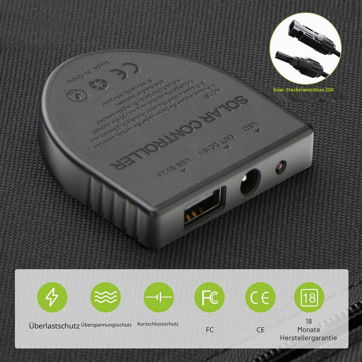 ALLPOWERS Faltbares Solarpanel 140W SP029, Tragbares Solarmodul, Solar Panel, IP67 Wasserdichtes & L