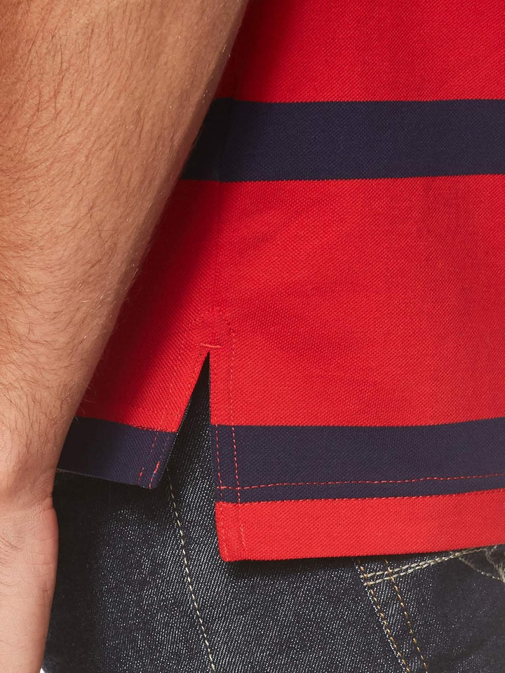 Tommy Hilfiger Herren Poloshirt Regular Fit Kurzarm rot (74) S