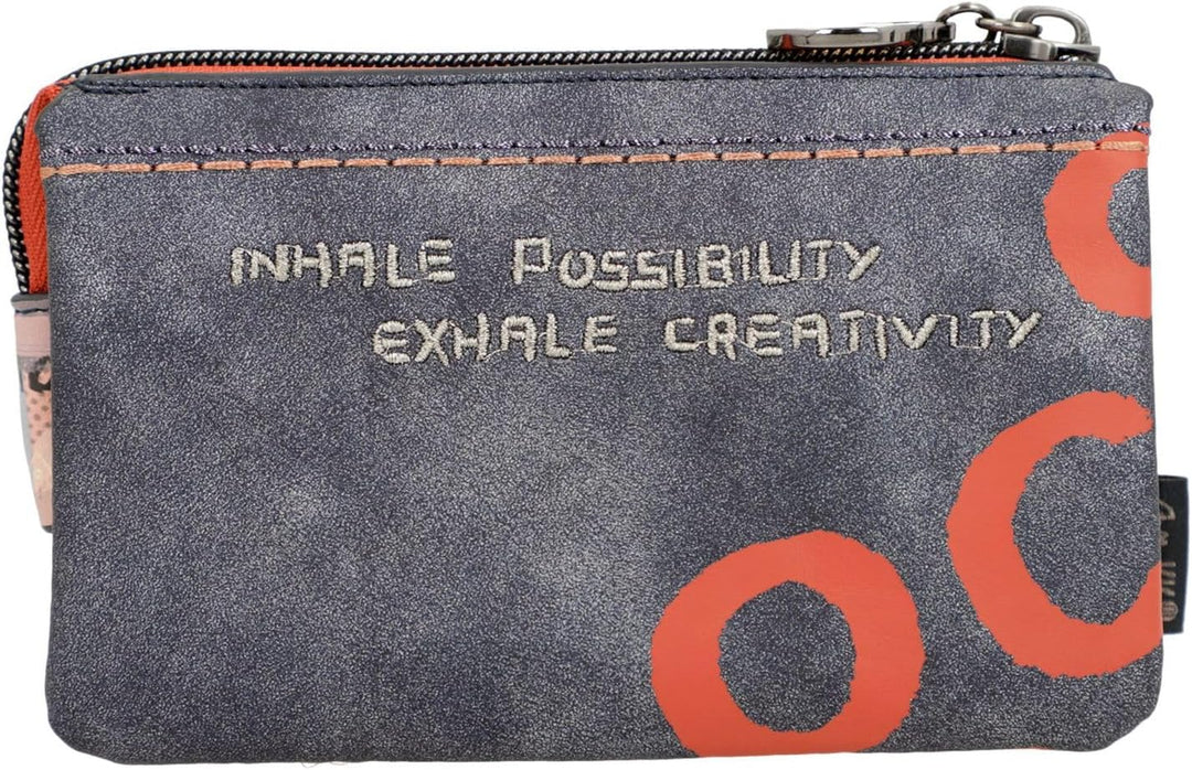Anekke Contemporary Nagare Triple Compartment Purse M Multicolor