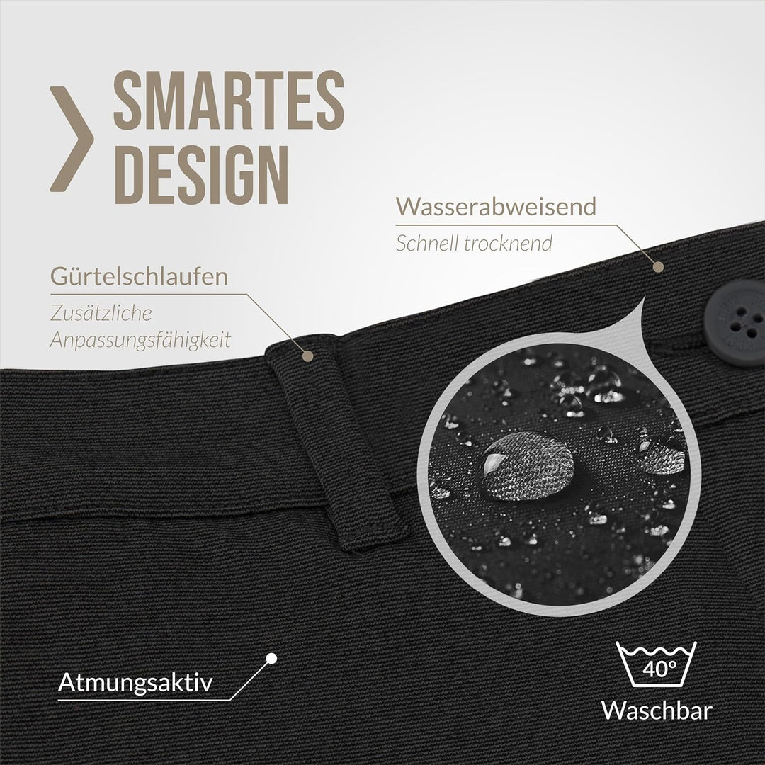 Indicode Herren Rodekro Performance Pants | Chinohose Herrenhose Super Stretch Stoffhose Bequeme Bus