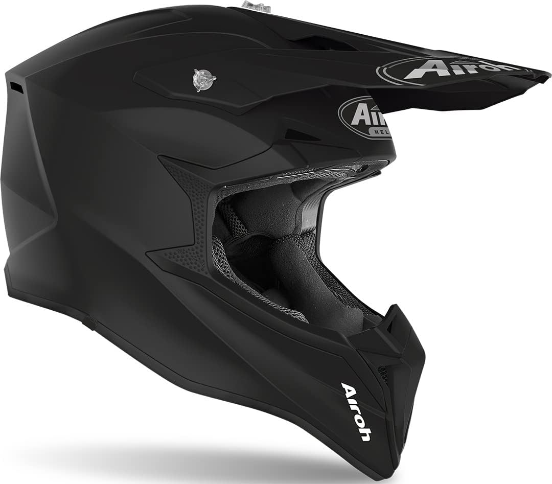 Airoh Motocross-Helm Wraap Color - Black Matt Schwarz XXL, Schwarz XXL
