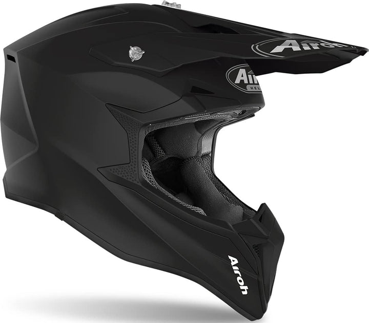 Airoh Motocross-Helm Wraap Color - Black Matt Schwarz XXL, Schwarz XXL
