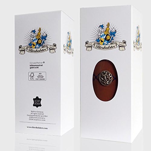 Bierholster Enzian 0,5l - Das Original aus echtem Leder - Bier Holster